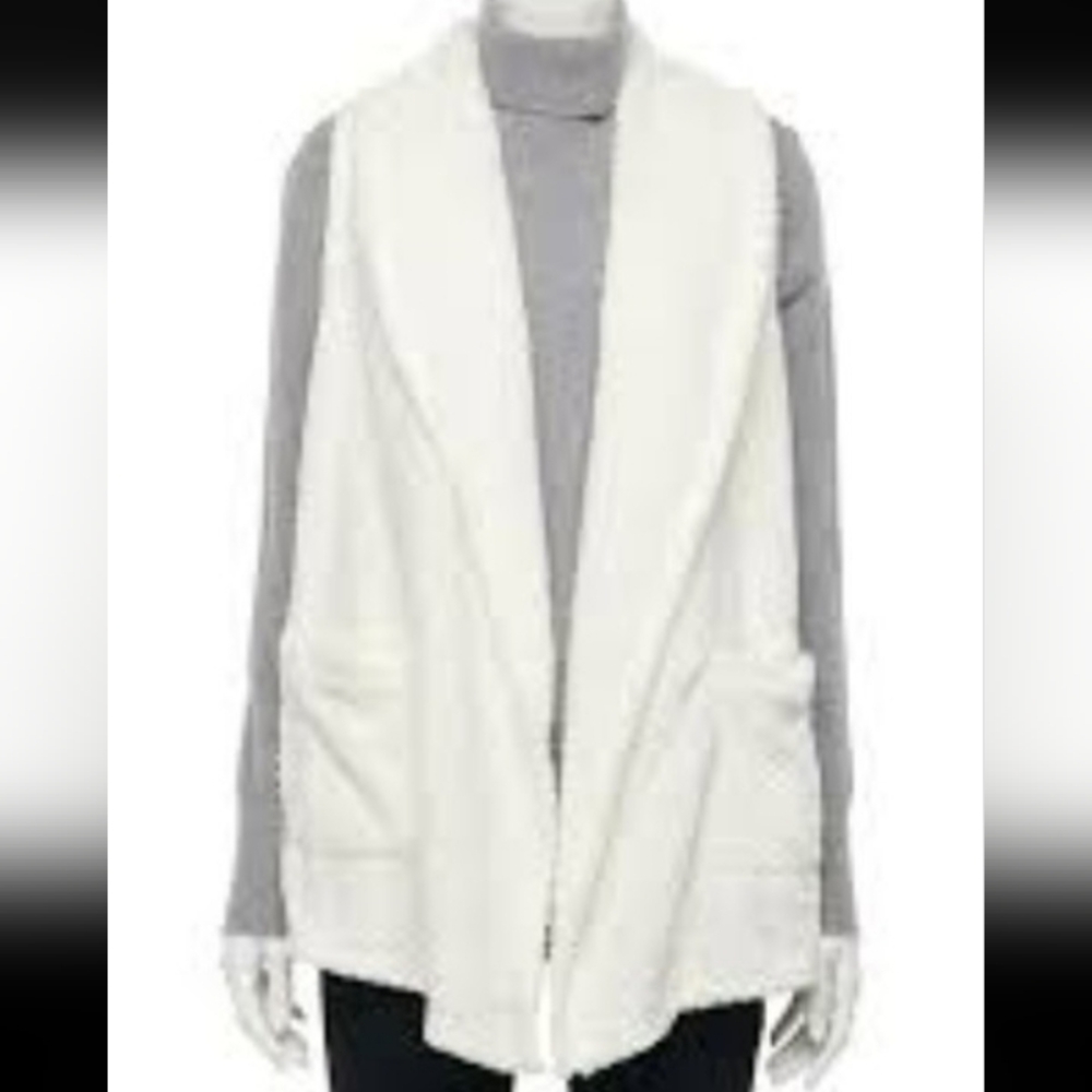 Chico's Cream Open Front Cardigan